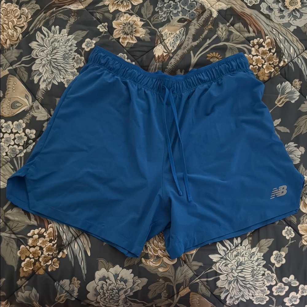 New Balance Vibrant Blue Athletic Shorts 5”